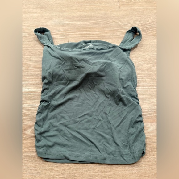 NWOT OGL Airy Square Neck Side Ruched Brami Tank - Picture 3 of 3